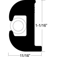 Rub Rail Kit Black 50' - V11-0809Bbk50-2 - 236-V110809Bbk502F1